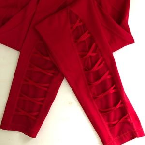 Red Victoria Secret Leggings